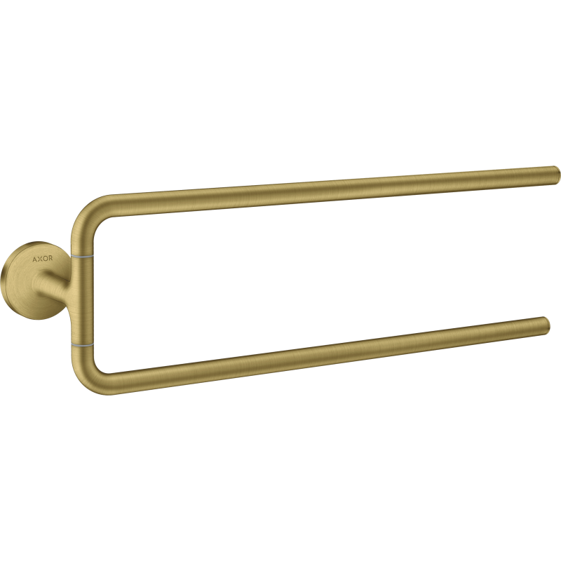 Wieszak na ręczniki, 2-ramienny Mosiądz Szczotkowany Universal Circular AXOR 42822950