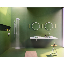 Lustro ścienne Biały Matowy Universal Circular AXOR 42848700