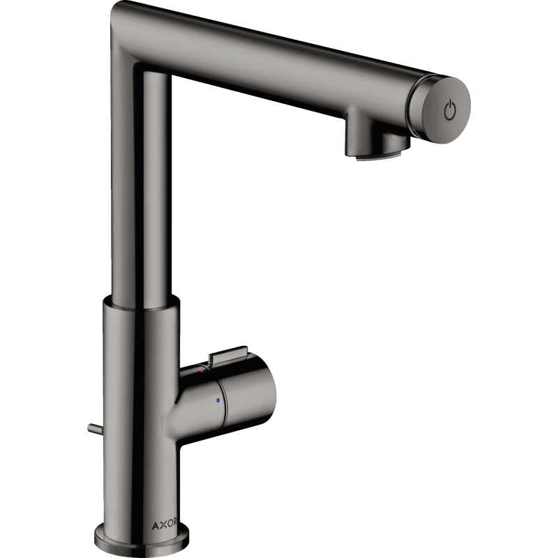 Bateria umywalkowa Select 220 z kompletem odpływowym z cięgłem Czarny Chrom Polerowany Uno AXOR 45016330