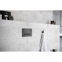 Aurro przycisk spłukujący do stelaża  podtynkowego WC Shiro 2.0, grafit szczotkowany EXCELLENT INEX.AU230.150.AB