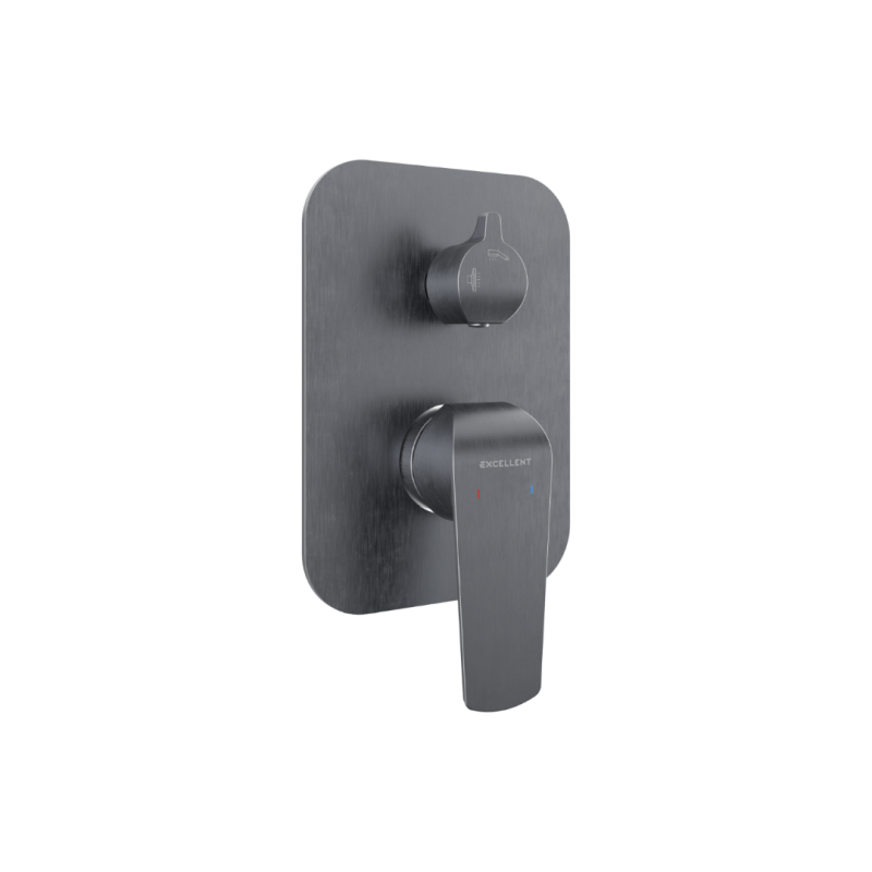 Clever 2.0 bateria prysznicowo-wannowa podtynkowa, 2 funkcyjna, grafit szczotkowany EXCELLENT AREX.4145AB