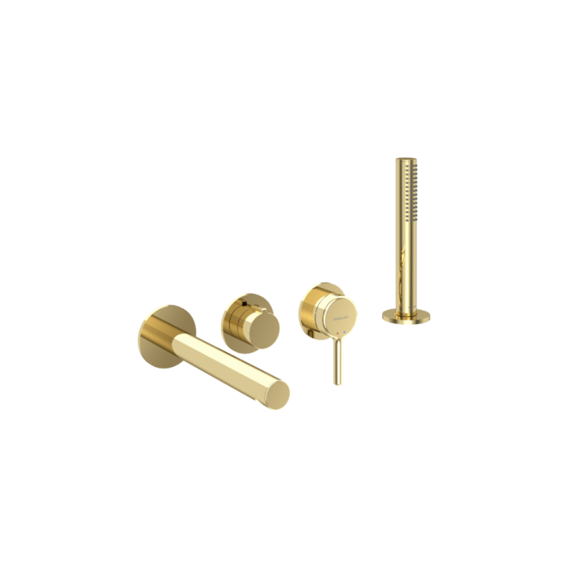 Pi Zestaw prysznicowo-wannowy podtynkowy , 2 funkcyjny, Dry box, złoty połysk EXCELLENT AREX.1244.K.04GL