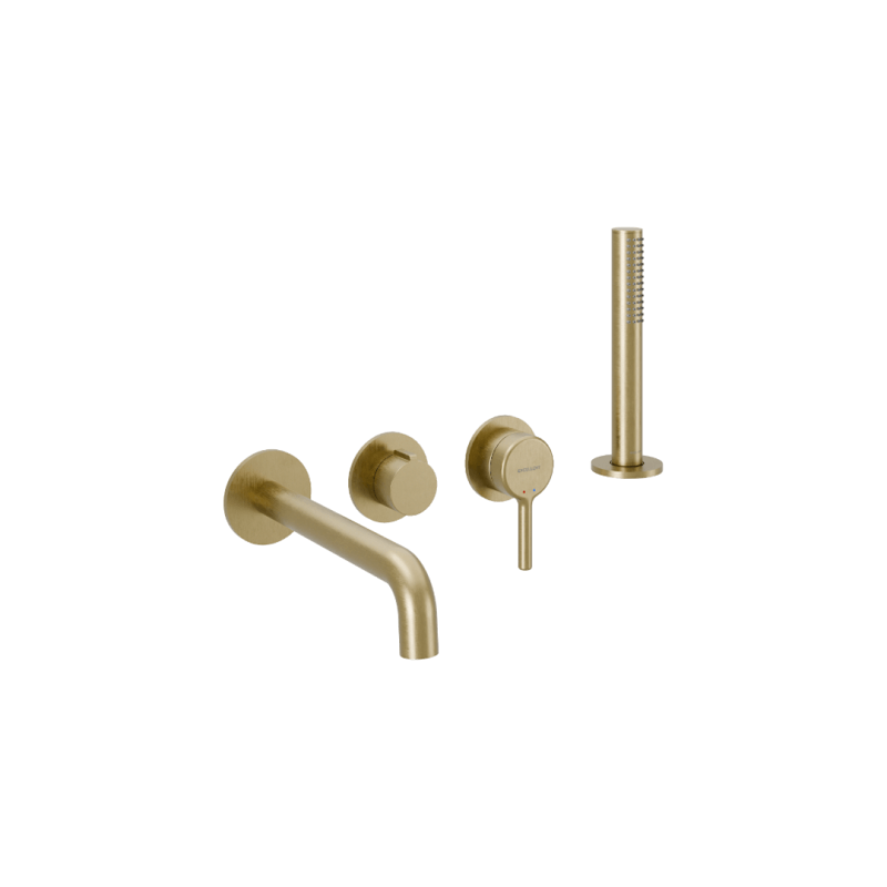 Delta Pi Zestaw prysznicowo-wannowy podtynkowy, 2 funkcyjny, Dry box, złoty szczotkowany EXCELLENT AREX.1244.K.05GB