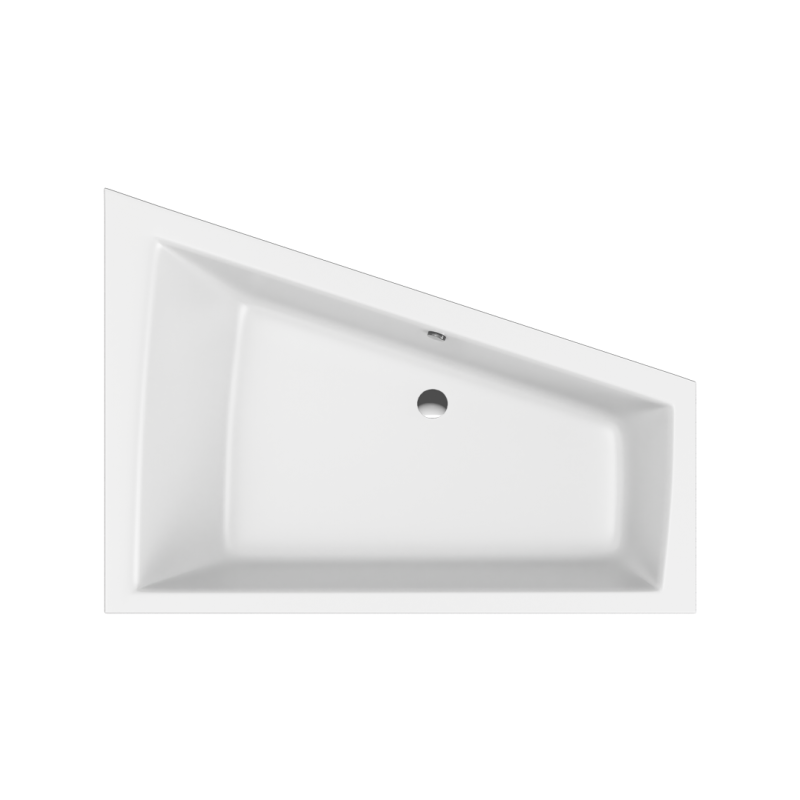 Wanna Sfera Maxi Slim narożna 180x130 cm prawa biały połysk EXCELLENT WAEX.SMP18WHS