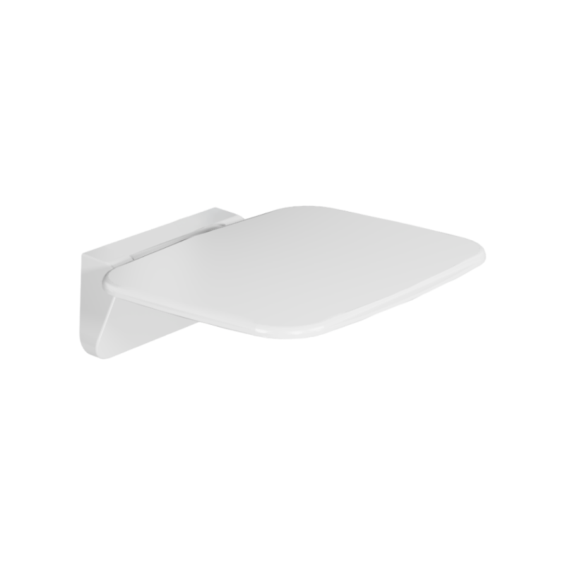 Seduro siedzisko prysznicowe składane z powłoką antybakteryjną, biały / biały EXCELLENT DOAC.1501.02.WH