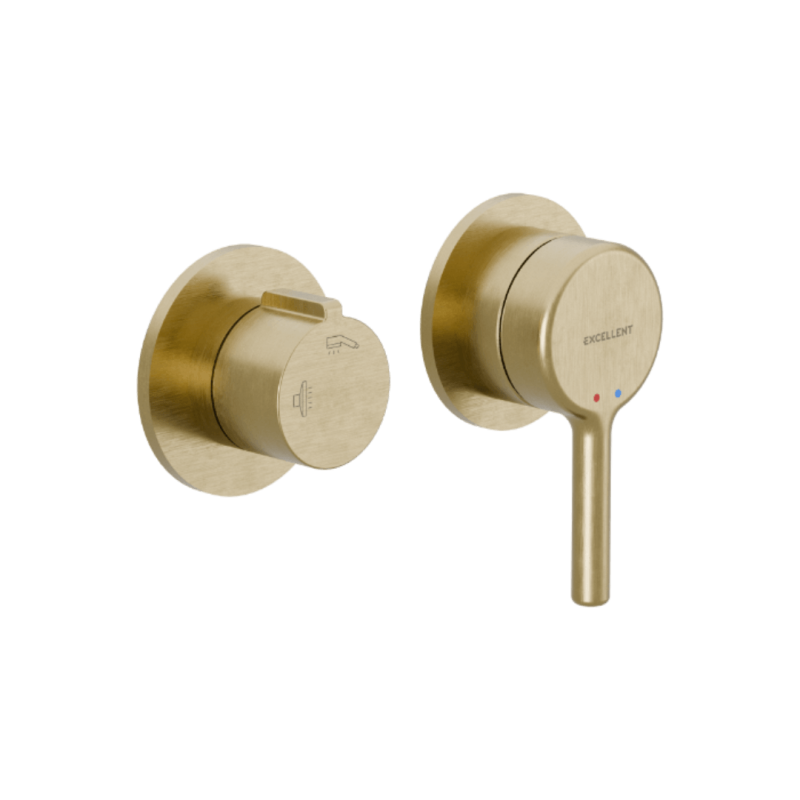 PI Bateria wannowo-prysznicowa podtynkowa, 2 funkcyjna, złoty szczotkowany EXCELLENT AREX.1240.02GB