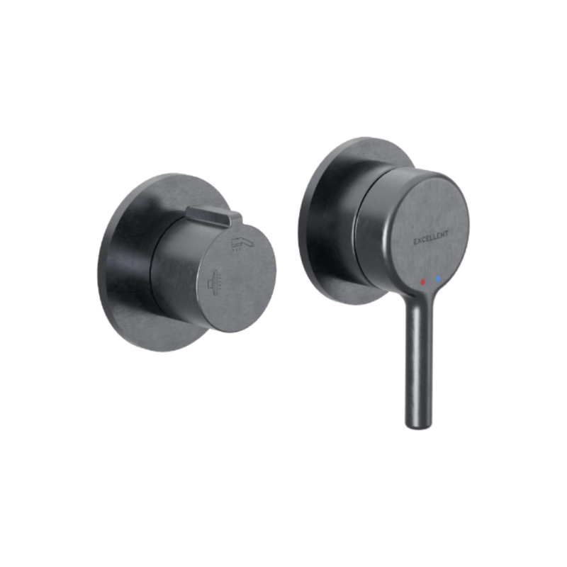 PI Bateria wannowo-prysznicowa podtynkowa, 2 funkcyjna, grafit szczotkowamy EXCELLENT AREX.1240.02AB