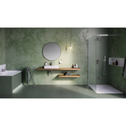 Krotos zestaw prysznic-wanna bateria podtynkowa, 3 funkcyjna, termostat, wylewka kaskadowa, chrom EXCELLENT AREX.SET.8047CR