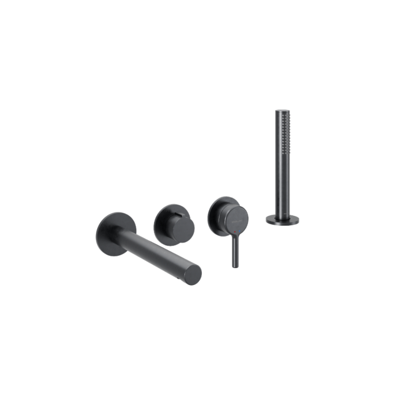 Pi Zestaw prysznicowo-wannowy podtynkowy , 2 funkcyjny, Dry box, grafit szczotkowany EXCELLENT AREX.1244.K.04AB