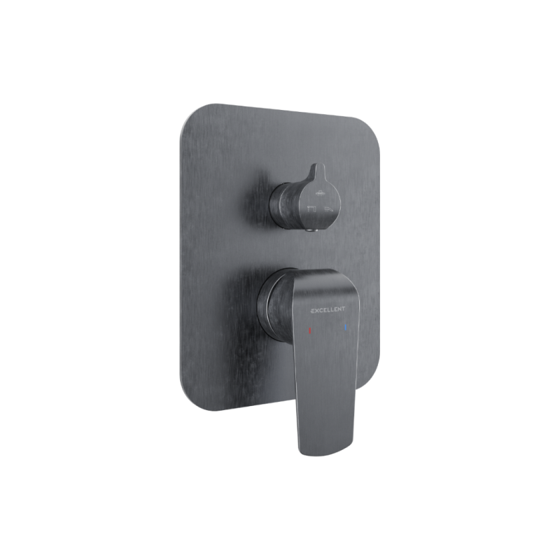 Clever 2.0 bateria prysznicowo-wannowa podtynkowa, 3 funkcyjna, grafit szczotkowany EXCELLENT AREX.4147AB