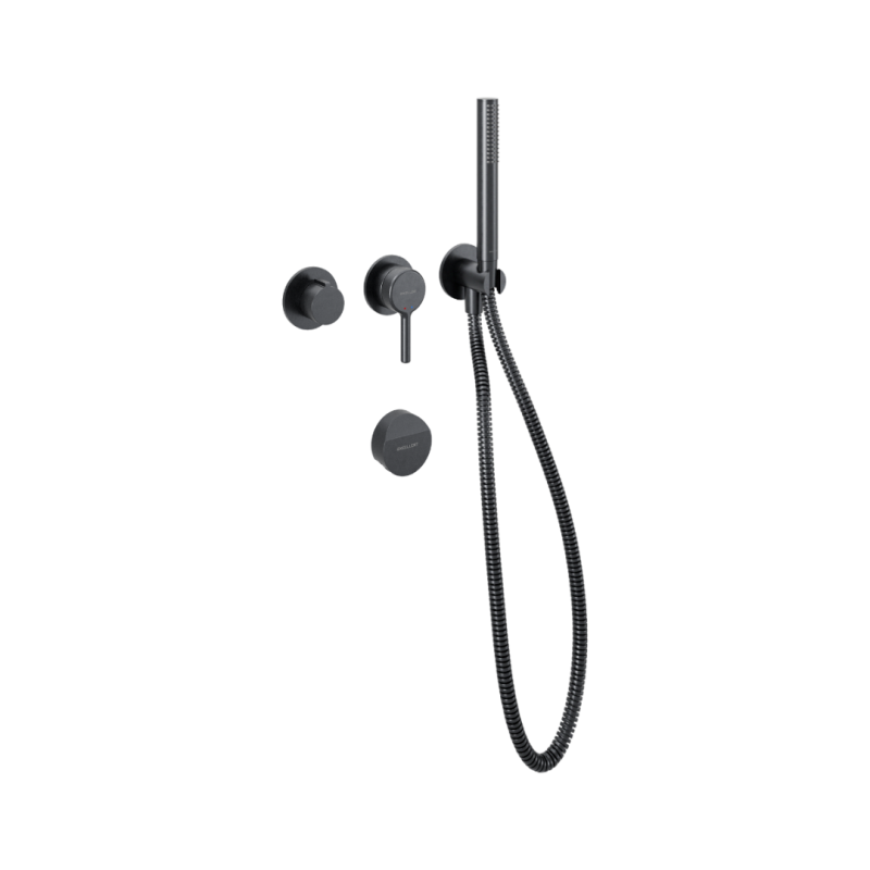Delta Pi Zestaw prysznicowo-wannowy podtynkowy, 2 funkcyjny, syfon Hover, grafit szczotkowany EXCELLENT AREX.1244.K.07AB