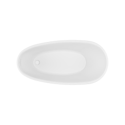 Olia 2.0 Wanna wolnostojąca 160 x 75 cm owalna, biały połysk, cappuccino mat EXCELLENT WAEX.OLI2.16WHCAM