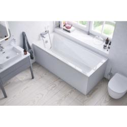 Wave wanna prostokątna 170x75 cm biały połysk EXCELLENT WAEX.WAV170.75WH