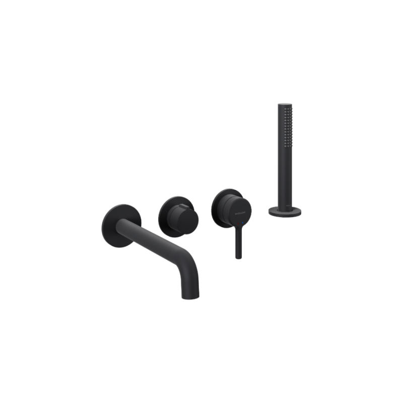 Delta Pi Zestaw prysznicowo-wannowy podtynkowy, 2 funkcyjny, Dry box, czarny mat EXCELLENT AREX.1244.K.05BL