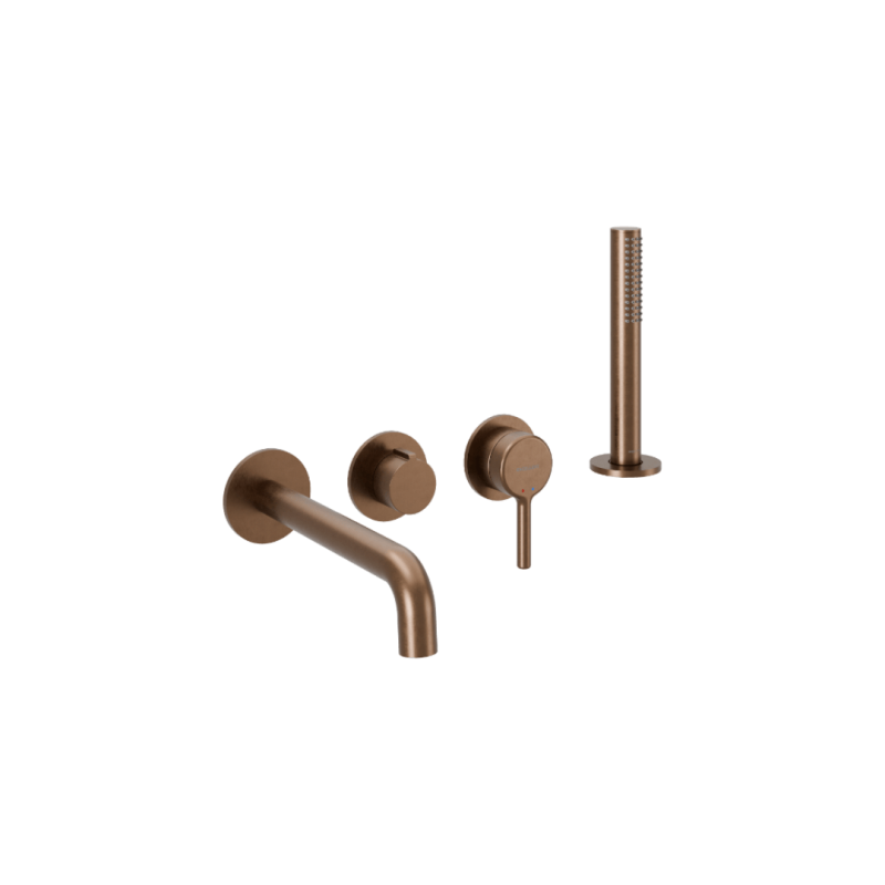 Delta Pi Zestaw prysznicowo-wannowy podtynkowy, 2 funkcyjny, Dry box, miedziany szczotkowany EXCELLENT AREX.1244.K.05CB