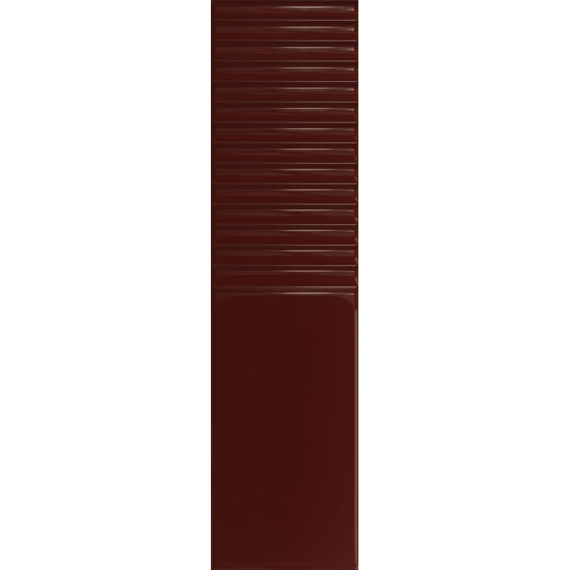 Płytka ścienna Groove burgundy 2 gloss STR 29,8x7,8x1 GAT.1 (P.82753)