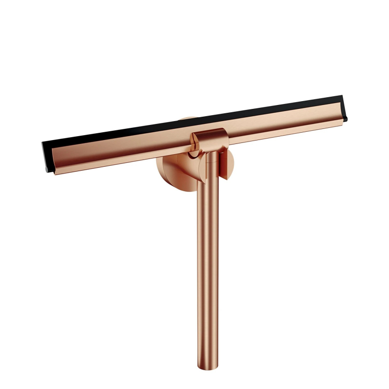 Ściągaczka do wody z uchwytem, miedź szczotkowana Uni OMNIRES UN10910CPB