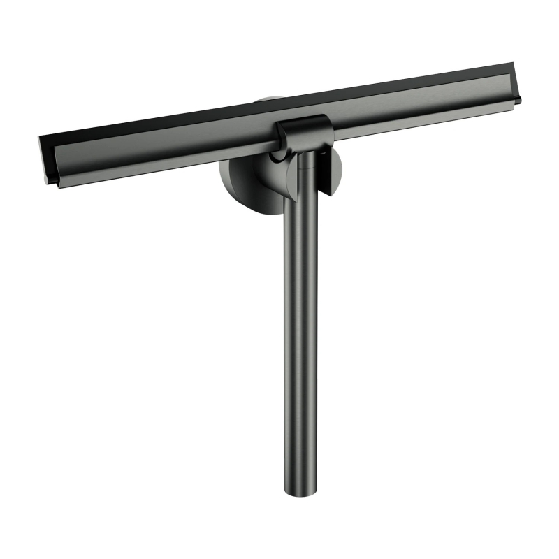 Ściągaczka do wody z uchwytem, grafit szczotkowany Uni OMNIRES UN10910GR