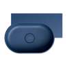 Umywalka nablatowa/wisząca - prawa, 55 x 38 cm, midnight blue mat Ovo M+ OMNIRES OVO555UWPMB