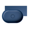 Umywalka nablatowa/wisząca - prawa, 64 x 44 cm, midnight blue mat Ovo M+ OMNIRES OVO645UWPMB