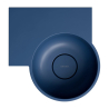 Umywalka nablatowa/wisząca - lewa, 33 x 34 cm, midnight blue mat Ovo M+ OMNIRES OVO335UWLMB