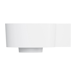 Umywalka nablatowa/wisząca - prawa, 33 x 34 cm, biały mat Ovo M+ OMNIRES OVO335UWPBM