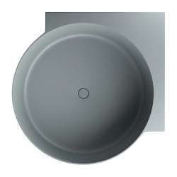 Wanna narożna okrągła, 120 x 120 cm, ash grey mat Ovo M+ OMNIRES OVO120WNAG