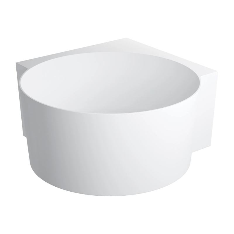 Wanna narożna okrągła, 120 x 120 cm, biały mat Ovo M+ OMNIRES OVO120WNBM