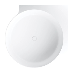 Wanna narożna okrągła, 120 x 120 cm, biały mat Ovo M+ OMNIRES OVO120WNBM