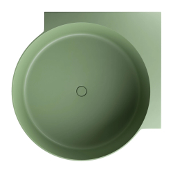 Wanna narożna okrągła, 120 x 120 cm, olive mat Ovo M+ OMNIRES OVO120WNOL