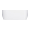 Wanna wolnostojąca z przelewem 160 x 75 cm, biały połysk Ovo M+ OMNIRES OVO160WWZPBP