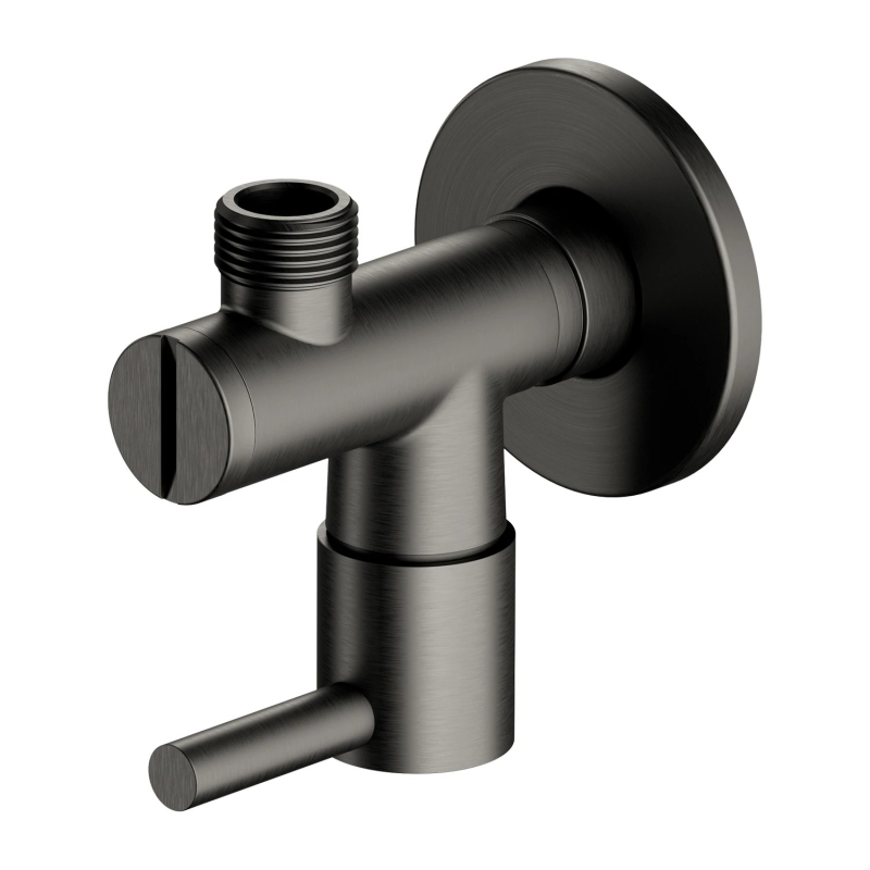 Zawór kątowy, grafit szczotkowany  OMNIRES 8857GR