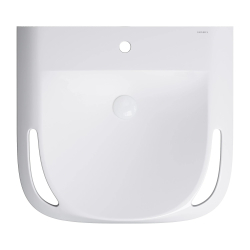 Inclusive design umywalka wisząca, 60 x 55 cm, biały połysk Hold M+ OMNIRES HOLDUWBP