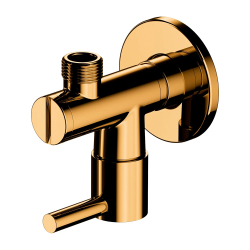 Zawór kątowy, złoty połysk...