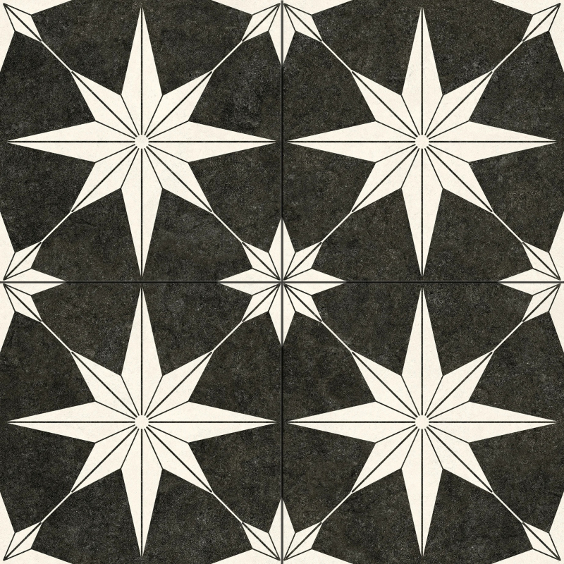 STAR BLACK MAT 45X45 GAT.1 (P.94197)