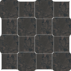 CHECKERS STARRY BLACK SPACE MAT 24,3X24,3 REKT. GAT.1 (P.91489)