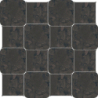 CHECKERS STARRY BLACK SPACE MAT 24,3X24,3 REKT. GAT.1 (P.91489)