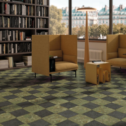 CHECKERS ROUNDED GREEN GIADA MAT 28,6X28,6 REKT. GAT.1 (P.91459)