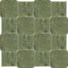 CHECKERS ROUNDED GREEN GIADA MAT 28,6X28,6 REKT. GAT.1 (P.91459)