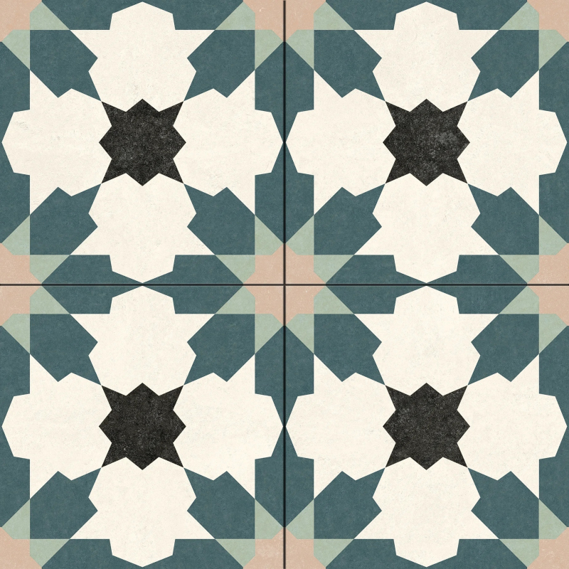 FLOR BLUE MAT 45X45 GAT.1 (P.94189)