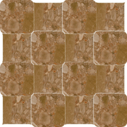 CHECKERS STARRY BROWN WASH MAT 24,3X24,3 REKT. GAT.1 (P.91467)