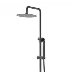 Kolumna prysznicowa LUGO deszczownica 25cm czarna CORSAN CMN01MBL