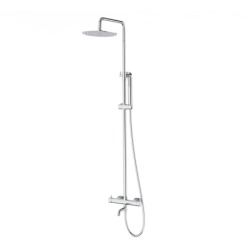 Kolumna prysznicowa LUGO deszczownica 25cm wylewka obrotowa chrom CORSAN CMN01MCHW