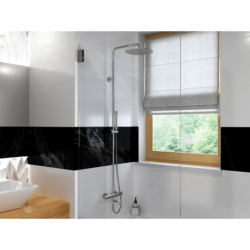 Kolumna prysznicowa LUGO deszczownica 25cm termostat wylewka obrotowa chrom CORSAN CMN01TCHW