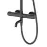 Kolumna prysznicowa LUGO deszczownica 25cm termostat wylewka obrotowa czarna CORSAN CMN01TBLW
