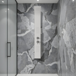 Panel prysznicowy ALTO mieszacz biały CORSAN A017MWH