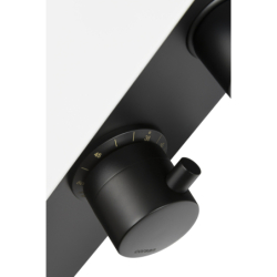 Panel prysznicowy DUO termostat biało-czarny CORSAN A777TWHBL