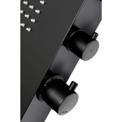 Panel prysznicowy DUO termostat czarny CORSAN A777TBL