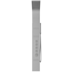 Panel prysznicowy LED KASKADA termostat srebrny deszczownica LED CORSAN A014TSLLED
