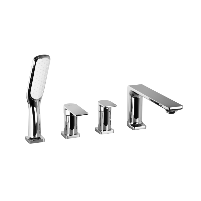 Bateria wannowa otworowa TRINO chromowana CORSAN CMB7142CH